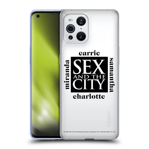 Sex and The City: Television Series Graphics Character 1 Soft Gel Case for OPPO Find X3 / Pro
