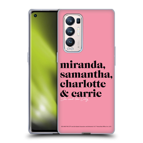 Sex and The City: Television Series Graphics Character 2 Soft Gel Case for OPPO Find X3 Neo / Reno5 Pro+ 5G