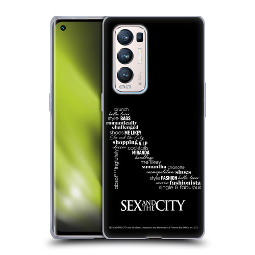 Sex and The City: Television Series Graphics Shoe Soft Gel Case for OPPO Find X3 Neo / Reno5 Pro+ 5G