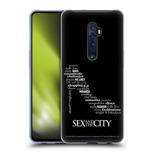 Sex and The City: Television Series Graphics Shoe Soft Gel Case for OPPO Reno 2