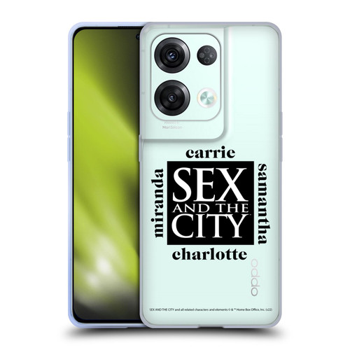 Sex and The City: Television Series Graphics Character 1 Soft Gel Case for OPPO Reno8 Pro