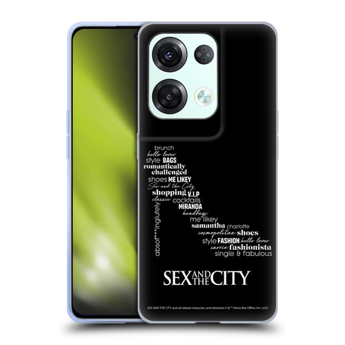 Sex and The City: Television Series Graphics Shoe Soft Gel Case for OPPO Reno8 Pro