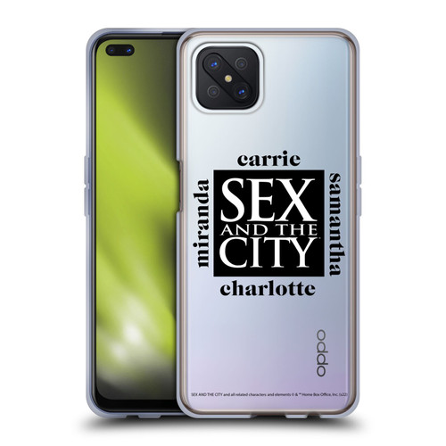 Sex and The City: Television Series Graphics Character 1 Soft Gel Case for OPPO Reno4 Z 5G