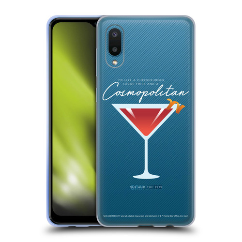 Sex and The City: Television Series Graphics Glass Soft Gel Case for Samsung Galaxy A02/M02 (2021)