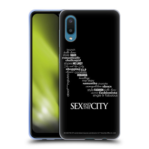 Sex and The City: Television Series Graphics Shoe Soft Gel Case for Samsung Galaxy A02/M02 (2021)