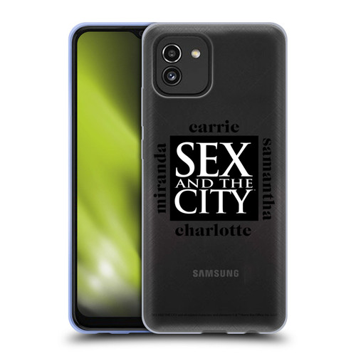 Sex and The City: Television Series Graphics Character 1 Soft Gel Case for Samsung Galaxy A03 (2021)