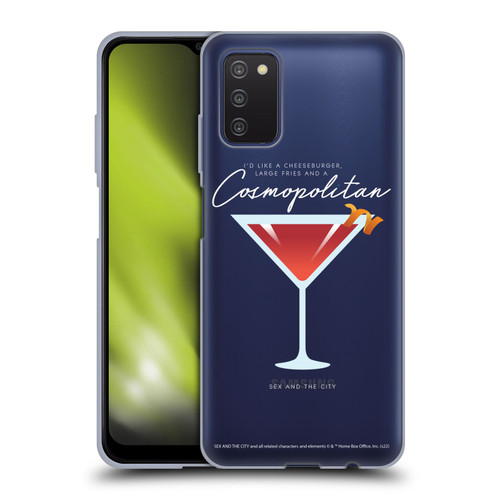Sex and The City: Television Series Graphics Glass Soft Gel Case for Samsung Galaxy A03s (2021)