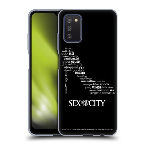 Sex and The City: Television Series Graphics Shoe Soft Gel Case for Samsung Galaxy A03s (2021)
