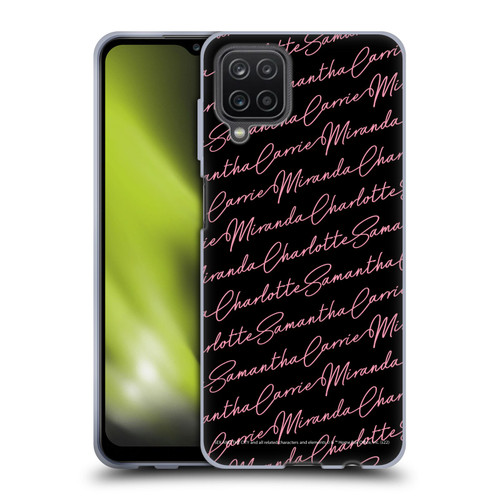 Sex and The City: Television Series Graphics Name Pattern Soft Gel Case for Samsung Galaxy A12 (2020)