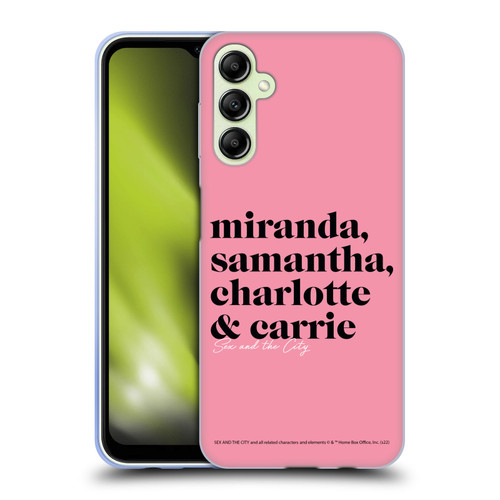 Sex and The City: Television Series Graphics Character 2 Soft Gel Case for Samsung Galaxy A14 5G