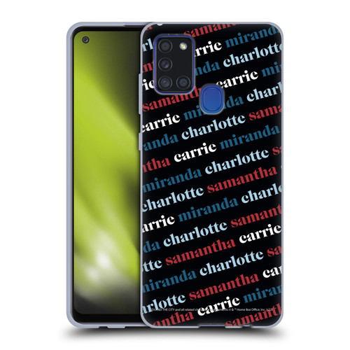 Sex and The City: Television Series Graphics Name Pattern 2 Soft Gel Case for Samsung Galaxy A21s (2020)