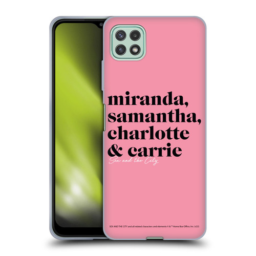 Sex and The City: Television Series Graphics Character 2 Soft Gel Case for Samsung Galaxy A22 5G / F42 5G (2021)