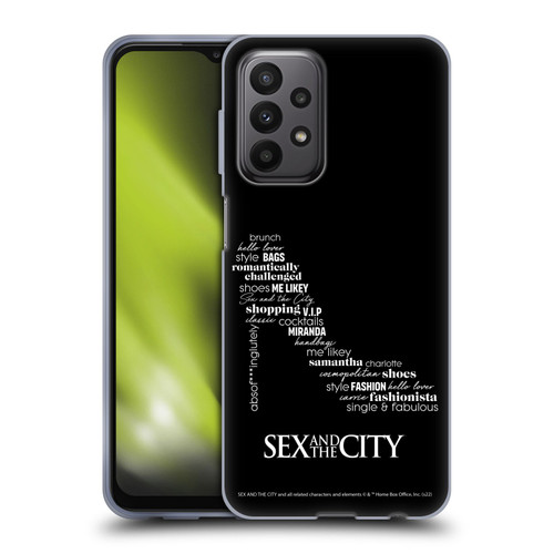 Sex and The City: Television Series Graphics Shoe Soft Gel Case for Samsung Galaxy A23 / 5G (2022)