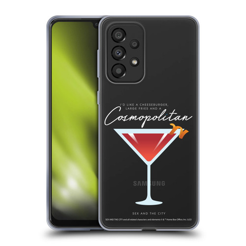 Sex and The City: Television Series Graphics Glass Soft Gel Case for Samsung Galaxy A33 5G (2022)