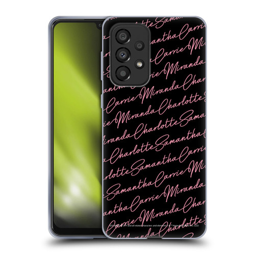 Sex and The City: Television Series Graphics Name Pattern Soft Gel Case for Samsung Galaxy A33 5G (2022)