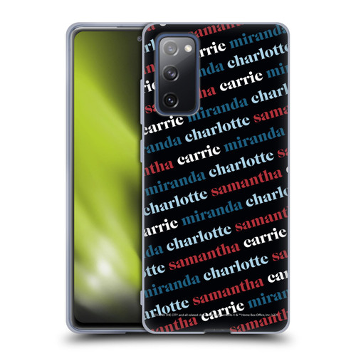 Sex and The City: Television Series Graphics Name Pattern 2 Soft Gel Case for Samsung Galaxy S20 FE / 5G