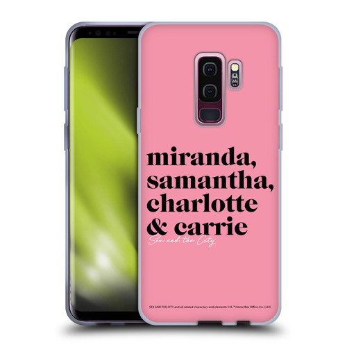 Sex and The City: Television Series Graphics Character 2 Soft Gel Case for Samsung Galaxy S9+ / S9 Plus