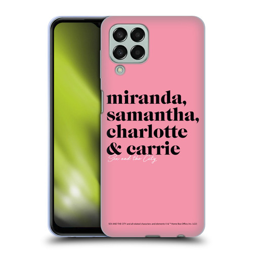 Sex and The City: Television Series Graphics Character 2 Soft Gel Case for Samsung Galaxy M33 (2022)