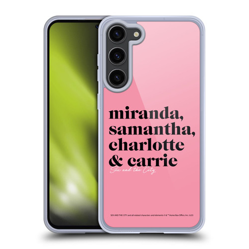 Sex and The City: Television Series Graphics Character 2 Soft Gel Case for Samsung Galaxy S23+ 5G
