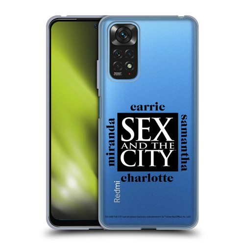 Sex and The City: Television Series Graphics Character 1 Soft Gel Case for Xiaomi Redmi Note 11 / Redmi Note 11S