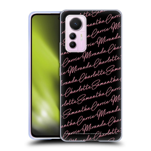 Sex and The City: Television Series Graphics Name Pattern Soft Gel Case for Xiaomi 12 Lite