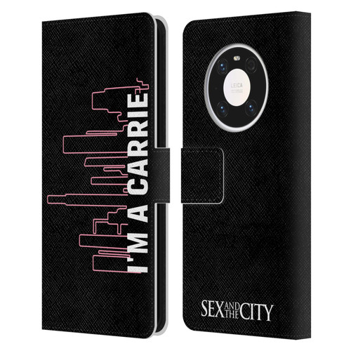 Sex and The City: Television Series Characters Carrie Leather Book Wallet Case Cover For Huawei Mate 40 Pro 5G