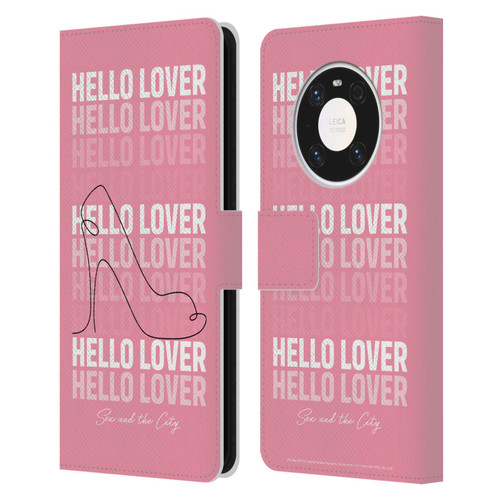 Sex and The City: Television Series Characters Hello Lover Carrie Leather Book Wallet Case Cover For Huawei Mate 40 Pro 5G