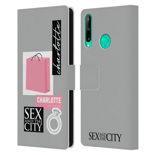 Sex and The City: Television Series Characters Shopping Bag Charlotte Leather Book Wallet Case Cover For Huawei P40 lite E