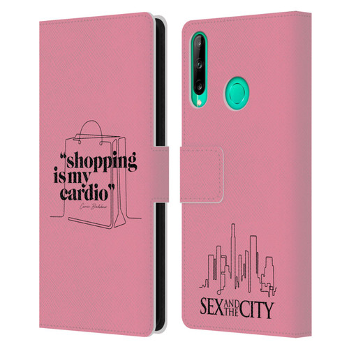 Sex and The City: Television Series Characters Shopping Cardio Carrie Leather Book Wallet Case Cover For Huawei P40 lite E