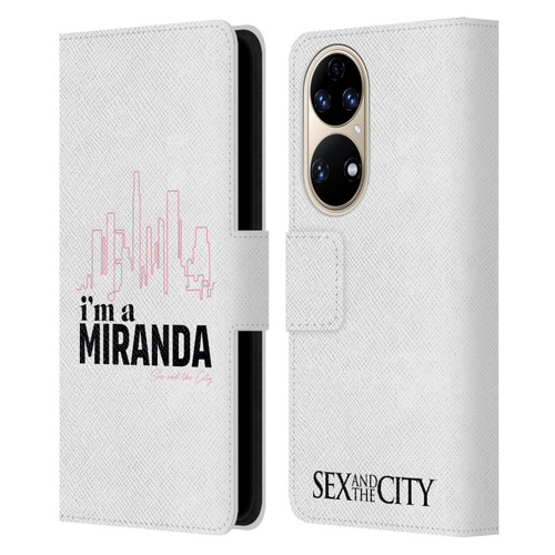 Sex and The City: Television Series Characters I'm A Miranda Leather Book Wallet Case Cover For Huawei P50