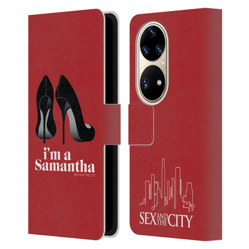 Sex and The City: Television Series Characters I'm A Samantha Leather Book Wallet Case Cover For Huawei P50 Pro