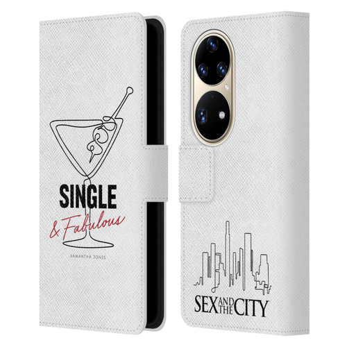 Sex and The City: Television Series Characters Single And Fabulous Samantha Leather Book Wallet Case Cover For Huawei P50 Pro