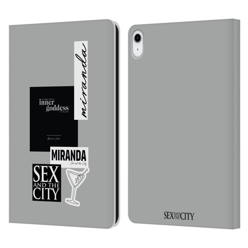 Sex and The City: Television Series Characters Inner Goddess Miranda Leather Book Wallet Case Cover For Apple iPad 10.9 (2022)