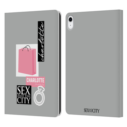 Sex and The City: Television Series Characters Shopping Bag Charlotte Leather Book Wallet Case Cover For Apple iPad 10.9 (2022)