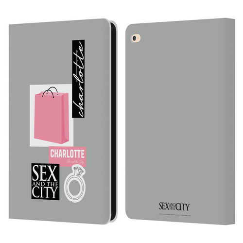 Sex and The City: Television Series Characters Shopping Bag Charlotte Leather Book Wallet Case Cover For Apple iPad Air 2 (2014)