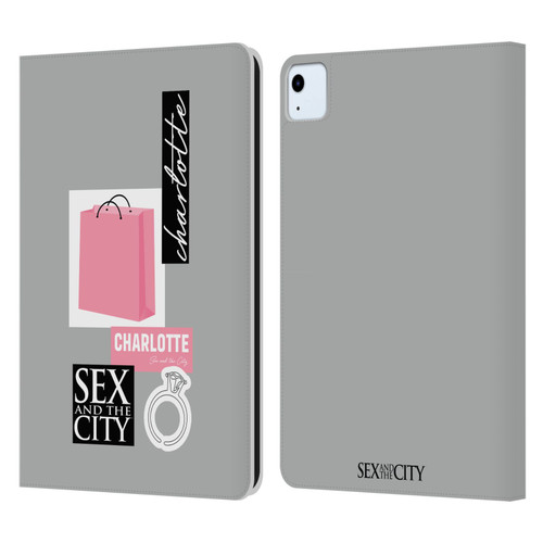 Sex and The City: Television Series Characters Shopping Bag Charlotte Leather Book Wallet Case Cover For Apple iPad Air 2020 / 2022
