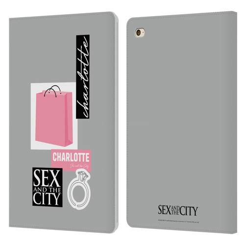 Sex and The City: Television Series Characters Shopping Bag Charlotte Leather Book Wallet Case Cover For Apple iPad mini 4