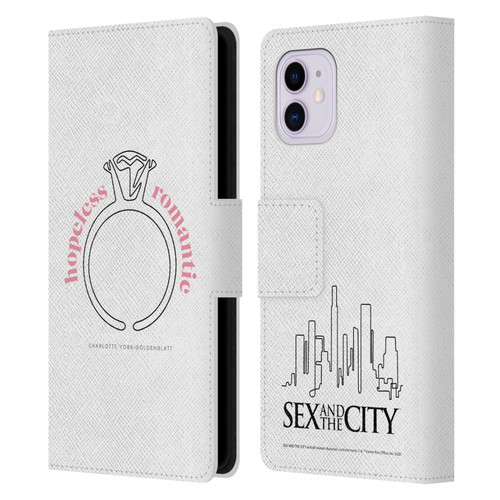 Sex and The City: Television Series Characters Hopeless Romantic Charlotte Leather Book Wallet Case Cover For Apple iPhone 11