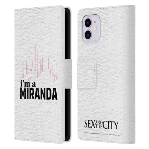 Sex and The City: Television Series Characters I'm A Miranda Leather Book Wallet Case Cover For Apple iPhone 11