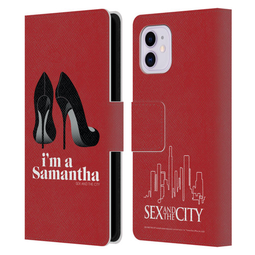 Sex and The City: Television Series Characters I'm A Samantha Leather Book Wallet Case Cover For Apple iPhone 11