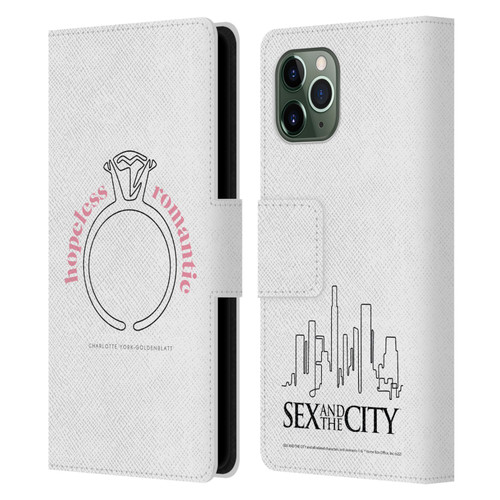 Sex and The City: Television Series Characters Hopeless Romantic Charlotte Leather Book Wallet Case Cover For Apple iPhone 11 Pro