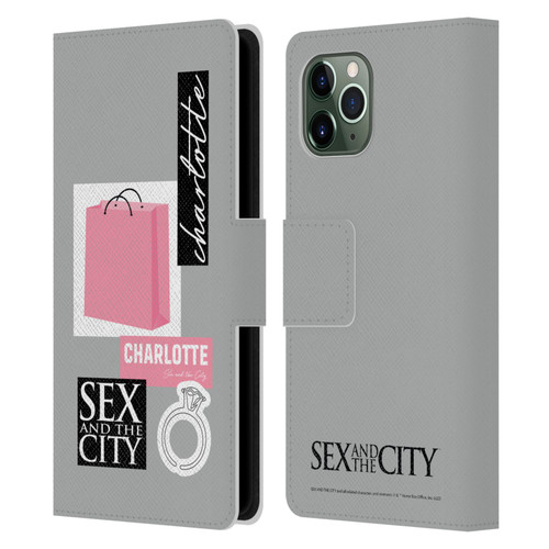 Sex and The City: Television Series Characters Shopping Bag Charlotte Leather Book Wallet Case Cover For Apple iPhone 11 Pro