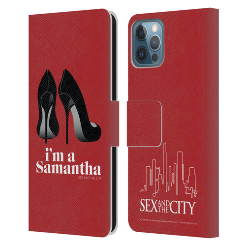 Sex and The City: Television Series Characters I'm A Samantha Leather Book Wallet Case Cover For Apple iPhone 12 / iPhone 12 Pro