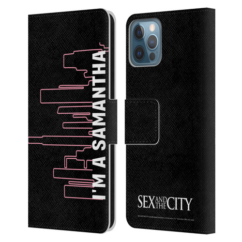 Sex and The City: Television Series Characters Samantha Leather Book Wallet Case Cover For Apple iPhone 12 / iPhone 12 Pro