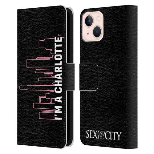 Sex and The City: Television Series Characters Charlotte Leather Book Wallet Case Cover For Apple iPhone 13