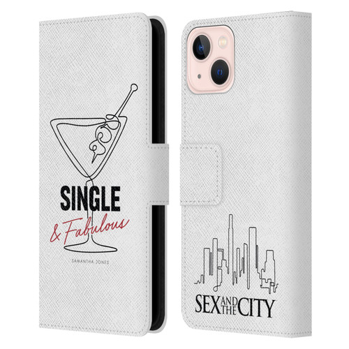 Sex and The City: Television Series Characters Single And Fabulous Samantha Leather Book Wallet Case Cover For Apple iPhone 13