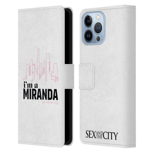 Sex and The City: Television Series Characters I'm A Miranda Leather Book Wallet Case Cover For Apple iPhone 13 Pro Max