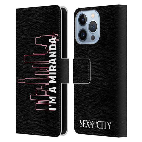 Sex and The City: Television Series Characters Miranda Leather Book Wallet Case Cover For Apple iPhone 13 Pro