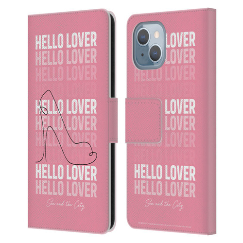 Sex and The City: Television Series Characters Hello Lover Carrie Leather Book Wallet Case Cover For Apple iPhone 14