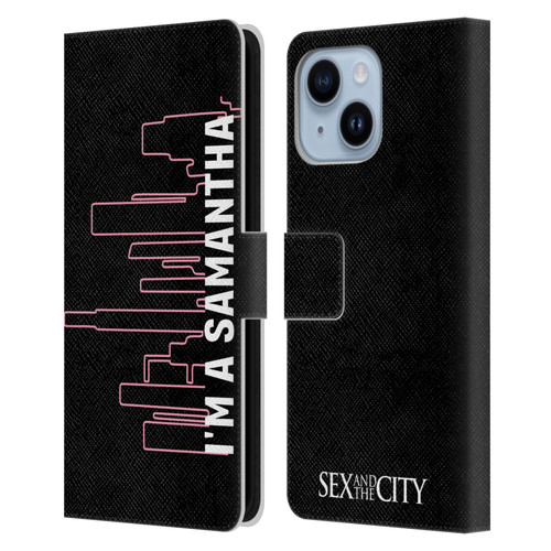 Sex and The City: Television Series Characters Samantha Leather Book Wallet Case Cover For Apple iPhone 14 Plus